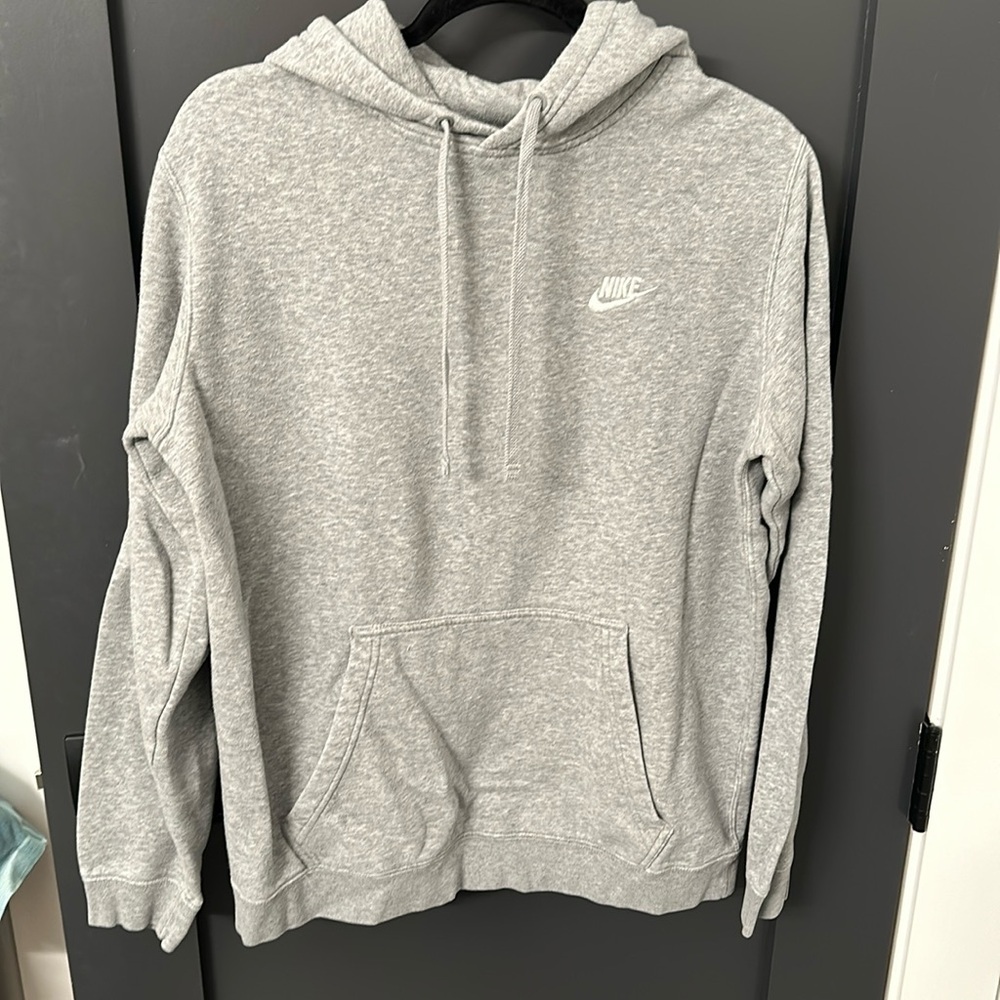 Gray Nike hoodie